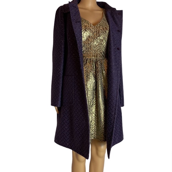 Kenzie metallic fit and flair  dress size 8 - Picture 4 of 7